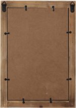 Rustic Small Window Pane Mirror Wall Decor 11 x 16 inches, Hanging Distressed White Farmhouse Rectangle Wood Frame Mirror, Handmade Decorative Window Mirrors for Living Room Christmas - Image 10