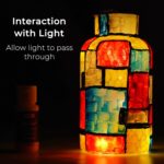 Nicpro 18 Colors Stained Glass Paint Set, 1oz / 30ml Waterproof Acrylic Enamel & Ceramic Glass Painting Kit for Arts on Transparent Wine Glasses Jars Windows with 6 Brushes & 1 Palette, Opaque Finish - Image 3