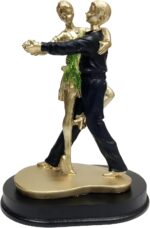 Purpledip Resin Statue Dancing Couple: Ball Room Dance Showpiece Gift for Partner Spouse (12496F) - Image 3