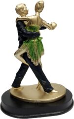 Purpledip Resin Statue Dancing Couple: Ball Room Dance Showpiece Gift for Partner Spouse (12496F) - Image 5