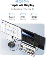 KAMRUI Pinova P1 Mini PC, AMD Ryzen 4300U Mini Computers (Beats N150/3500U, up to 3.7GHz), 16GB RAM 1TB M.2 SSD Micro Desktop PC Support Triple 4K Display| Dual WiFi | BT| Ethernet for Business Home - Image 6