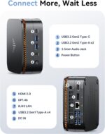 KAMRUI Pinova P1 Mini PC, AMD Ryzen 4300U Mini Computers (Beats N150/3500U, up to 3.7GHz), 16GB RAM 1TB M.2 SSD Micro Desktop PC Support Triple 4K Display| Dual WiFi | BT| Ethernet for Business Home - Image 9