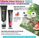 Watercolor Paint Set with 18 Large Paints (24ml&50ml) - More Blending, Painting Kit with Table Easel, Pre-Drawn & Blank Canvas, Watercolor Papers, Brushes, Palette, Art Supplies for Beginners Young Artists - Image 7