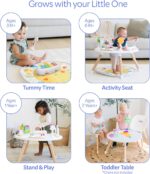 Move2Play 4-in-1 Baby Activity Center | Montessori-Inspired Design | 8 Interactive Toys | Tummy Time, Exersaucer & Toddler Table | Shower Gift | Essential | Must Have for 3, 6, 12 Month Old (Sun) - Image 5