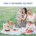 Maliton Baby Diaper Caddy Organizer for Changing Table, Nursery Storage Bin Basket with Handle, Felt Diaper Organizer Suitable for Indoor Outdoor (Khaki) - Image 8