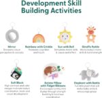 The Peanutshell Unisex Baby Play Gym & 7-in-1 Play Mat - Playmat Baby Toys 0-6, 6-12 Months Tummy Time Mat with Hanging Toys, Soft Padded for Newborns, Infants - Safari - Image 5