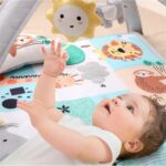 The Peanutshell Unisex Baby Play Gym & 7-in-1 Play Mat - Playmat Baby Toys 0-6, 6-12 Months Tummy Time Mat with Hanging Toys, Soft Padded for Newborns, Infants - Safari - Image 7