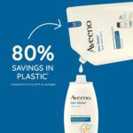Aveeno Skin Relief Body Wash Fragrance-Free + Triple Oat Formula, Gentle Daily Cleanser for Sensitive Skin Leaves Itchy, Dry Skin Feeling Soothed & Moisturized, Body Wash Refill, 36 fl. oz - Image 5