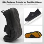 JOINFREE Diabetic Wide Walking Shoes for Women & Men with Adjustable Upper, Zero Drop Non Slip Casual Sneakers Comfortable for Edema, Arthritis, Swollen Feet & Elderly - Image 9