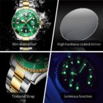 OLEVS Luxury Watches for Men Big Face Stainless Steel Business Dress Analog Quartz Watch with Day Waterproof Luminous Mens Wrist Watch - Image 5