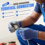 Double Wire Plug in Connector with Locking Buckle, Flame Retardant Locking Wire Quick Connectors, Suitable for Emergency Repairs, Home and Automotive Wiring, Easy to Use (50PCS) - Image 4