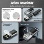 Double Wire Plug in Connector with Locking Buckle, Flame Retardant Locking Wire Quick Connectors, Suitable for Emergency Repairs, Home and Automotive Wiring, Easy to Use (50PCS) - Image 7