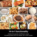 Ninja Combi All-in-One Multicooker, Oven, & Air Fryer, Complete Meals in 15 Mins, 14-in-1 Functions, Combi Cooker + Air Fry, Bake, Roast, Slow Cook and More, 3 Accessories, Stainless Steel, SFP701 - Image 10
