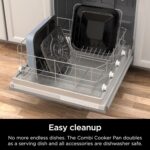 Ninja Combi All-in-One Multicooker, Oven, & Air Fryer, Complete Meals in 15 Mins, 14-in-1 Functions, Combi Cooker + Air Fry, Bake, Roast, Slow Cook and More, 3 Accessories, Stainless Steel, SFP701 - Image 13