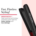 REVLON Smoothstay 1 Inch Hair Straightener - Coconut Oil Infused Flat Iron Helps Enhance Shine & Smoothness, Reduces Frizz, Sleek Straight Hair - Image 5
