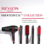 REVLON Smoothstay 1 Inch Hair Straightener - Coconut Oil Infused Flat Iron Helps Enhance Shine & Smoothness, Reduces Frizz, Sleek Straight Hair - Image 10