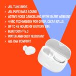 JBL Tune Buds - True wireless Noise Cancelling earbuds, JBL Pure Bass Sound, Bluetooth 5.3, 4-Mic technology for Crisp, Clear Calls, Up to 48 hours of battery life, Water and dust resistant (Blue) - Image 7