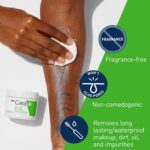 CeraVe Cleansing Balm Makeup Remover, Waterproof Makeup Remover With Ceramides & Plant-Based Jojoba Oil To Nourish & Hydrate, Non-Comedogenic & Fragrance Free, 1.3 Oz - Image 4