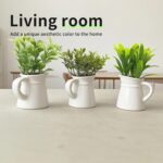 Cutepet 3 Pack Artificial Plants Small Fake Plants, Mini Faux Plants Indoor/Outdoor Potted Plant,Artificial Greenery for Home Office Bathroom Table Decoration - Image 5