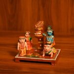 LOVENSPIRE Wooden Krishna Makhan Chor Leela for Janmashtmi Golu Decoration Handpainted Kondapalli Krishna Set Show-Piece for Home Temple Shelf Display Table Decor Gifting Item - Image 4