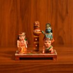 LOVENSPIRE Wooden Krishna Makhan Chor Leela for Janmashtmi Golu Decoration Handpainted Kondapalli Krishna Set Show-Piece for Home Temple Shelf Display Table Decor Gifting Item - Image 5