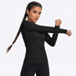 TELALEO 4 Pack Women's Compression Shirt Long Sleeve Performance Workout Baselayer Athletic Top Sports Gear - Image 3