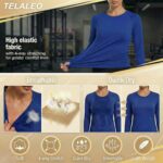 TELALEO 4 Pack Women's Compression Shirt Long Sleeve Performance Workout Baselayer Athletic Top Sports Gear - Image 4