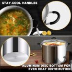 Cook N Home Stainless Steel Stock Pot with Lid 3 Quart, Cooking Sauce Pot Casserole Pan Saucier, Induction Compatible, Dishwasher Safe With Stay-Cool Handles, Silver - Image 6