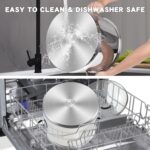 Cook N Home Stainless Steel Stock Pot with Lid 3 Quart, Cooking Sauce Pot Casserole Pan Saucier, Induction Compatible, Dishwasher Safe With Stay-Cool Handles, Silver - Image 7