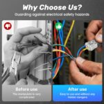 Double Wire Plug in Connector with Locking Buckle, Flame Retardant Locking Wire Quick Connectors for LED Lighting, Suitable for Emergency Repairs, Home and Automotive Wiring (60PCS) - Image 6