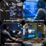 Gaming PC Desktop, Prebuilt Gaming Computer with Intel Core I7 up to 3.9 GHz, GTX 1050Ti 4G, 16G RAM, 512GB NVME SSD, ARGB Cooling Fan,Supply WiFi Support - Image 6