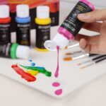 GOTIDEAL Acrylic Paint Set with 10 Brushes, 18 Colors Outdoor/Indoor (59ml, 2 oz) Art Craft Paint Non Toxic, Perfect for Hobby, Artist, Adults, Ideal for Canvas Wood Clay Ceramic Paint Supplies - Image 9