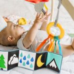 Move2Play, Montessori Inspired Wooden Kick & Play Baby Gym | Musical Piano | Tummy Time Activity Center | Play Mat for Newborns & Infants | Toys for Ages 0-6+ Months (Deluxe) - Image 7