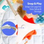 Move2Play, Montessori Inspired Wooden Kick & Play Baby Gym | Musical Piano | Tummy Time Activity Center | Play Mat for Newborns & Infants | Toys for Ages 0-6+ Months (Deluxe) - Image 8