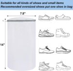 Vivifying Shoe Washing Machine Bag, 2 Pack Honeycomb Mesh Laundry Bag with Zipper for Sneakers, Running Shoes, Sock, Bras, Delicates and Toys - Image 3