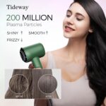 Tideway Hair Dryer Professional High-Speed Ionic Blow Dryer 110,000 RPM, Compact Hair Dryer with Magnetic Diffuser, Fast Drying with Brushless Motor Low Noise Smart Temperature Control-H11 - Image 4
