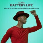 JLab Go Air Pop+ True Wireless Earbuds, in Ear Headphones, Bluetooth Earphones, 35H Playtime Ear Buds, Bluetooth Earbuds with Microphone, USB-C Charging Case, Dual Connect, EQ3 Sound, Rose - Image 5