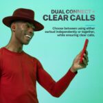 JLab Go Air Pop+ True Wireless Earbuds, in Ear Headphones, Bluetooth Earphones, 35H Playtime Ear Buds, Bluetooth Earbuds with Microphone, USB-C Charging Case, Dual Connect, EQ3 Sound, Rose - Image 6