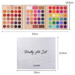 UCANBE Professional 86 Colors Eyeshadow Palette with 15pcs Makeup Brushes Set Matte Glitter Long Lasting Highly Pigmented Waterproof Contour Blush Powder Highlighter All in One - Image 7