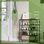 Realistic Artificial String of Pearls Plant - Faux Hanging Succulent Trailing Plant with Black Pot, Natural-Looking Small Potted Faux Plant Indoor Outdoor for Home Office Shelf Decor - Image 5