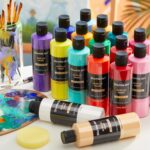 Shuttle Art Acrylic Paint, 24 Colors Acrylic Paint Bottle Set, 250ml/8.45oz Each, Rich Pigments, High Viscosity, Bulk for Artists, Beginners and Kids Painting on Rocks Crafts Canvas Wood - Image 9