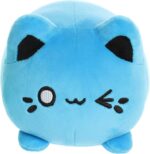Aurora® Enchanting Tasty Peach® Electric Blue Meowchi Stuffed Animal - Bright & Colorful Design - Showpiece Plush - 7 Inches - Image 3