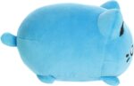 Aurora® Enchanting Tasty Peach® Electric Blue Meowchi Stuffed Animal - Bright & Colorful Design - Showpiece Plush - 7 Inches - Image 4