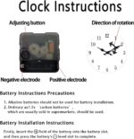 XNM Modern Wood Wall Clock for Living Room Decor Rustic Wall Clocks Battery Operated 12 Inch Brown Annual Ring Wall Clock Non Ticking (MDF No Solid Wood) - Image 6