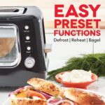 Dash Clear View Toaster - Features Large Window & Extra-Wide Slots - Auto-Shut Off Feature - Bagel Functions, & Seven-Browning Levels - 1-Touch Defrost - Black - Image 4