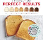 Dash Clear View Toaster - Features Large Window & Extra-Wide Slots - Auto-Shut Off Feature - Bagel Functions, & Seven-Browning Levels - 1-Touch Defrost - Black - Image 5