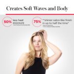 REVLON One Step Volumizer PLUS, Blow Dryer Brush for Fast Salon-Style Blowouts, Revlon Blow Dry Brush with Hair Dryer function, Plus Travel Friendly (Black) - Image 7