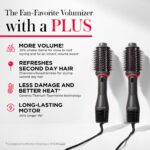 REVLON One Step Volumizer PLUS, Blow Dryer Brush for Fast Salon-Style Blowouts, Revlon Blow Dry Brush with Hair Dryer function, Plus Travel Friendly (Black) - Image 8