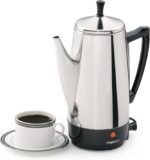 Presto 02811 Stainless Steel Electric Coffee Percolator - 12-Cups, Easy-Pour Spout, Stay-Cool Handle, Make 2-12 Cups - Image 3