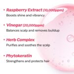 A’PIEU Raspberry Hair Vinegar Rinse - Scalp Clean & Detox for Oily and Itchy Scalp, Buildup & Dandruff Scalp Treatment, pH-Balancing for Fresh and Shiny Hair. Korean Haircare. 6.76 fl oz - Image 7